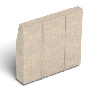 Lovesac Angled Side Cover: Beachwood Rained Chenille